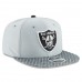 Youth Oakland Raiders New Era Silver 2017 Sideline Official 9FIFTY Snapback Hat 2756266